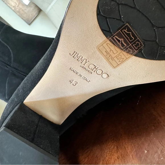 Jimmy Choo ‘Melvin’ Studded Black Suede Booties - Size 11 - NWT - Picture 9 of 17